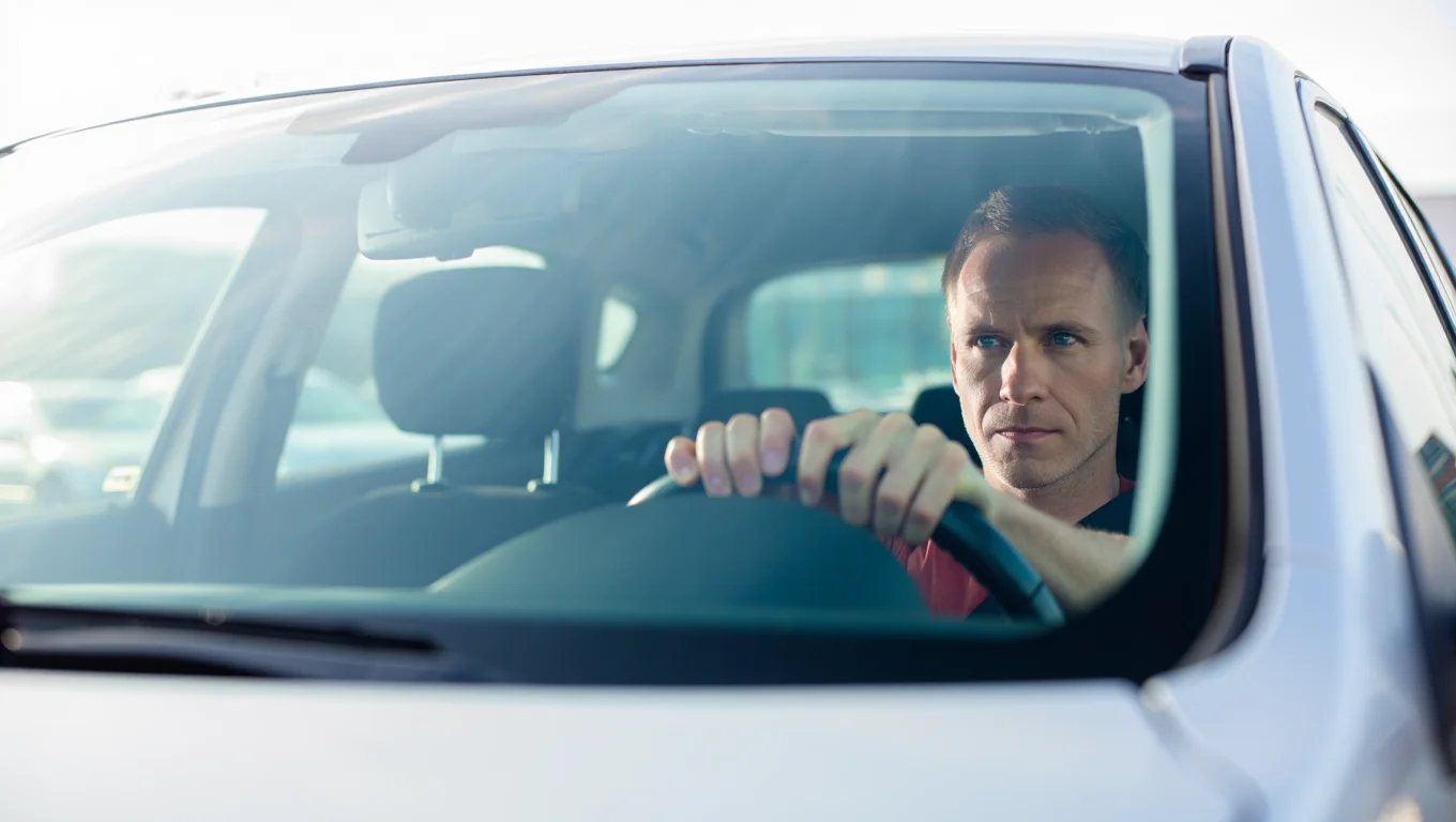 Мужчина за рулем